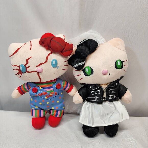 Hello Kitty Set of 2 Chucky's Plush Doll Toy Chucky & Tiffany Plush Doll